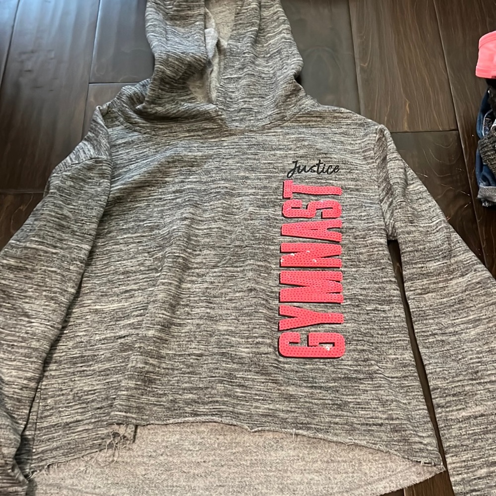 justice cropped hoodie